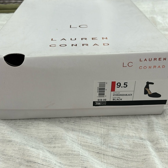 Black closed toe chunky faux suede heal with ankle strap. In good condition. - Picture 1 of 6